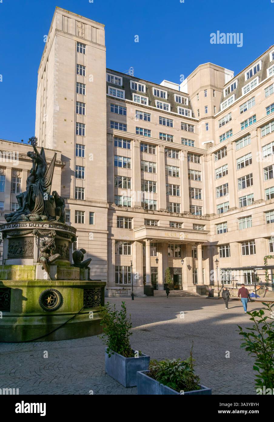 Walker House, Teil des Exchange Flags Building, fertiggestellt 1939 im Stadtzentrum von Liverpool, England, Großbritannien Stockfoto