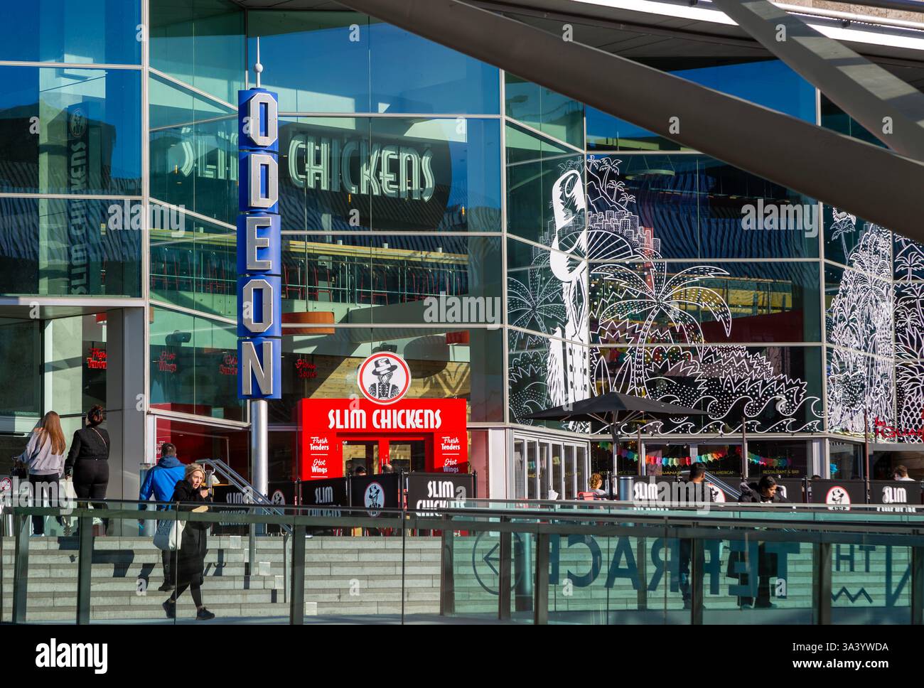 The Terrace, South John Street Einkaufszentrum, Liverpool ONE, Stadtzentrum von Liverpool, England, Großbritannien Stockfoto