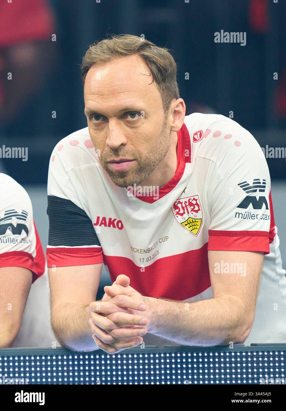 Andreas Hinkel, VFB Legenden beim Fußball-Beckenbauer-GEDENKCUP 2025 für den verstorbenen Fußballlegende Franz Beckenbauer (gestorben 7. Januar 2024) am 17. März 2025 in München. Saison 2024/2025, 1.Bundesliga, FCB, München, FC Bayern München, Spieltag x, x.. Spieltag Fotograf: ddp Images/STAR-Images Credit: ddp Media GmbH/Alamy Live News Stockfoto