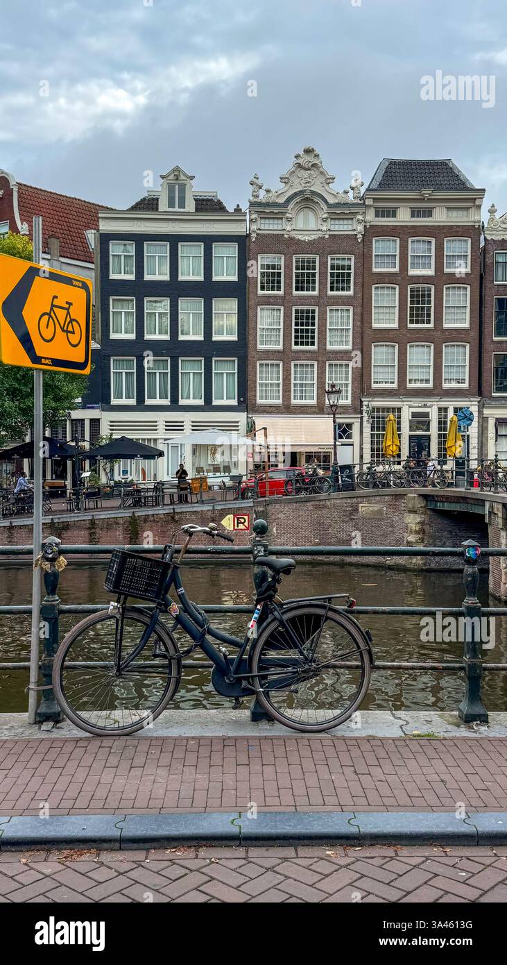 Amsterdamer Grachten Stockfoto