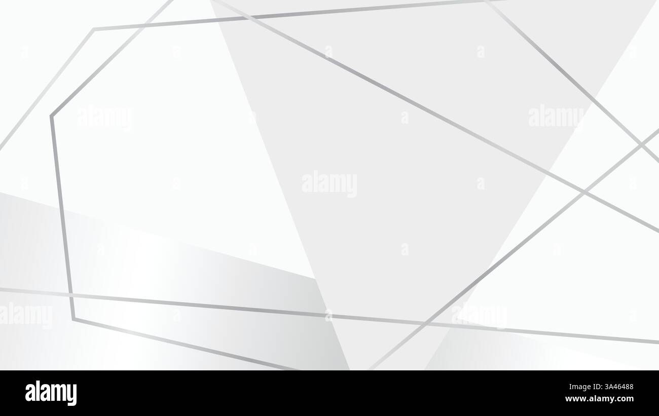 Abstrakter Vektorhintergrund mit geometrischen Linien und blauen Wellen. Ideal für Unternehmen, technische Präsentationen, Banner und digitale Designs. Stock Vektor