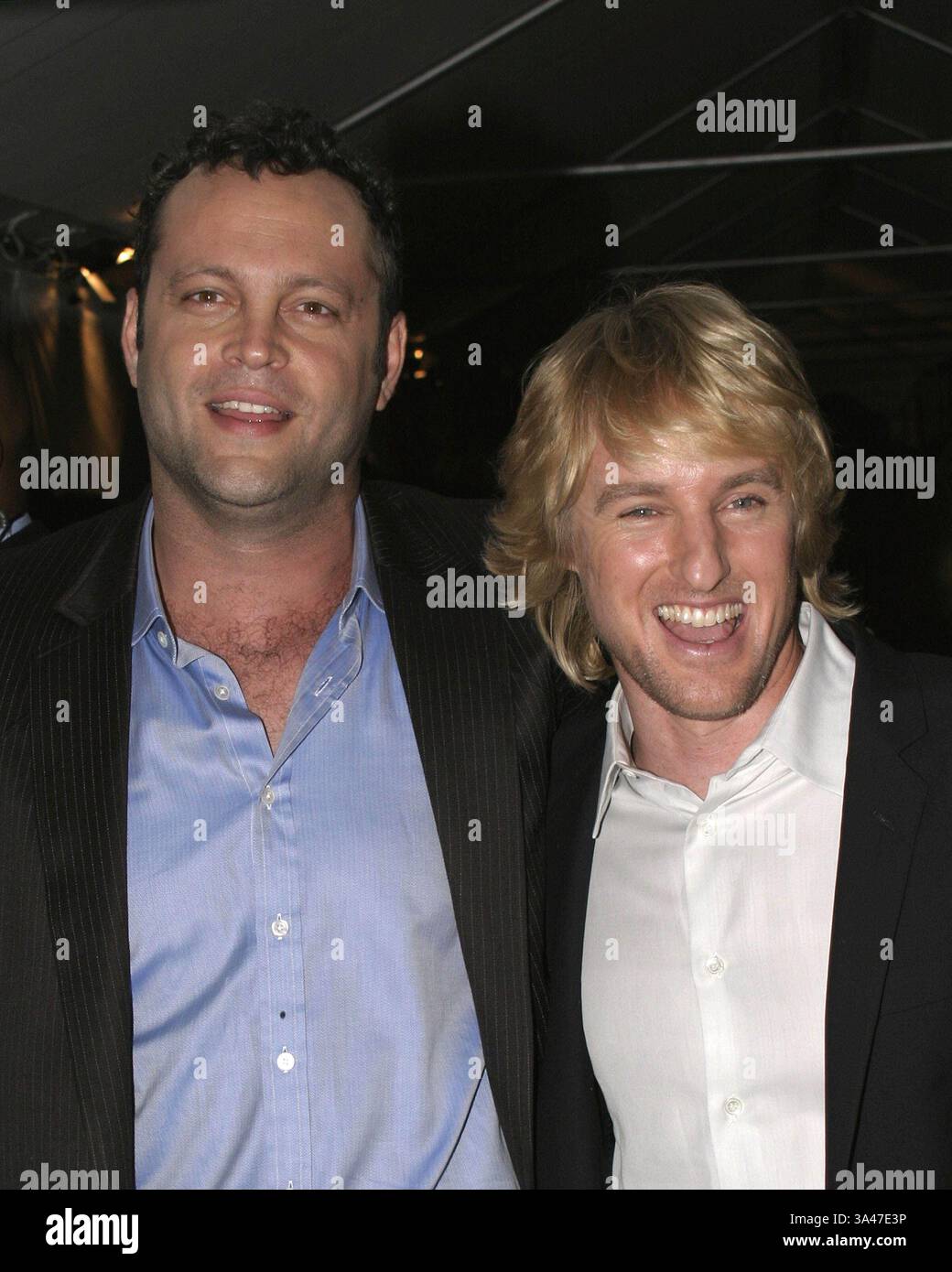 13. Juli 2005 – NEW YORK CITY 07-13-2005 Vince Vaughn und Owen Wilson besuchen die New Yorker Premiere des New Line Cinema Films „WEDDING CRASHERS“ im Ziegfeld Theatre .K4431AGM. ANTHONY G. MOORE-(Bild: © Globe Photos/ZUMAPRESS.com) Stockfoto