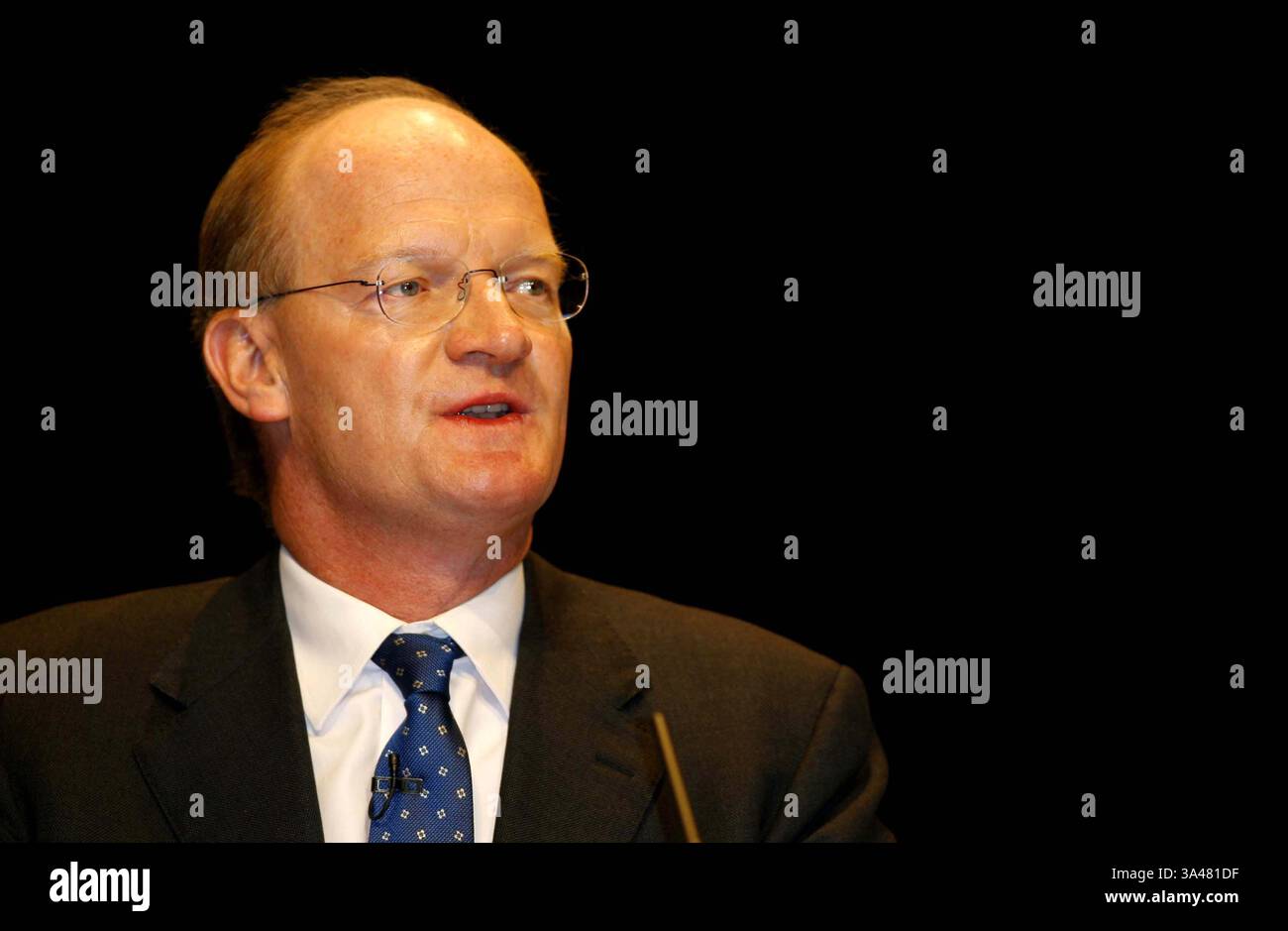 29. September 2008 - ICC, BIRMINGHAM - DAVID WILLETTS MP. SEKRETÄR FÜR INNOVATION ..ANSPRACHE DIE KONSERVATIVE PARTEIKONFERENZ 2008, DER ICC BIRMINGHAM .. DAVE GADD-ALLSTAR- 2008.K59954 29.09.2008(Bild: © Globe Photos/ZUMAPRESS.com) Stockfoto