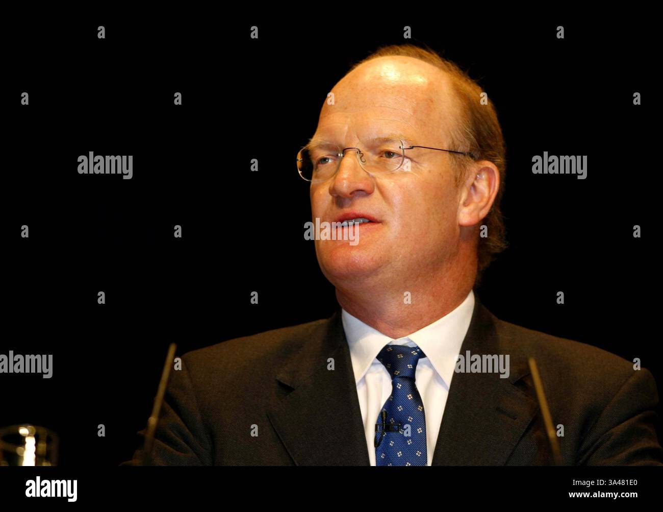 29. September 2008 - ICC, BIRMINGHAM - DAVID WILLETTS MP. SEKRETÄR FÜR INNOVATION ..ANSPRACHE DIE KONSERVATIVE PARTEIKONFERENZ 2008, DER ICC BIRMINGHAM . DAVE GADD-ALLSTAR- 2008.K59954 29.09.2008(Bild: © Globe Photos/ZUMAPRESS.com) Stockfoto