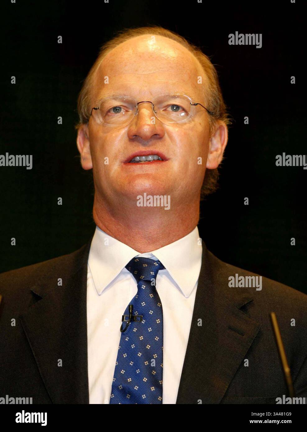 29. September 2008 - ICC, BIRMINGHAM - DAVID WILLETTS MP. SEKRETÄR FÜR INNOVATION ..ANSPRACHE DIE KONSERVATIVE PARTEIKONFERENZ 2008, DER ICC BIRMINGHAM . DAVE GADD-ALLSTAR- 2008.K59954 29.09.2008(Bild: © Globe Photos/ZUMAPRESS.com) Stockfoto