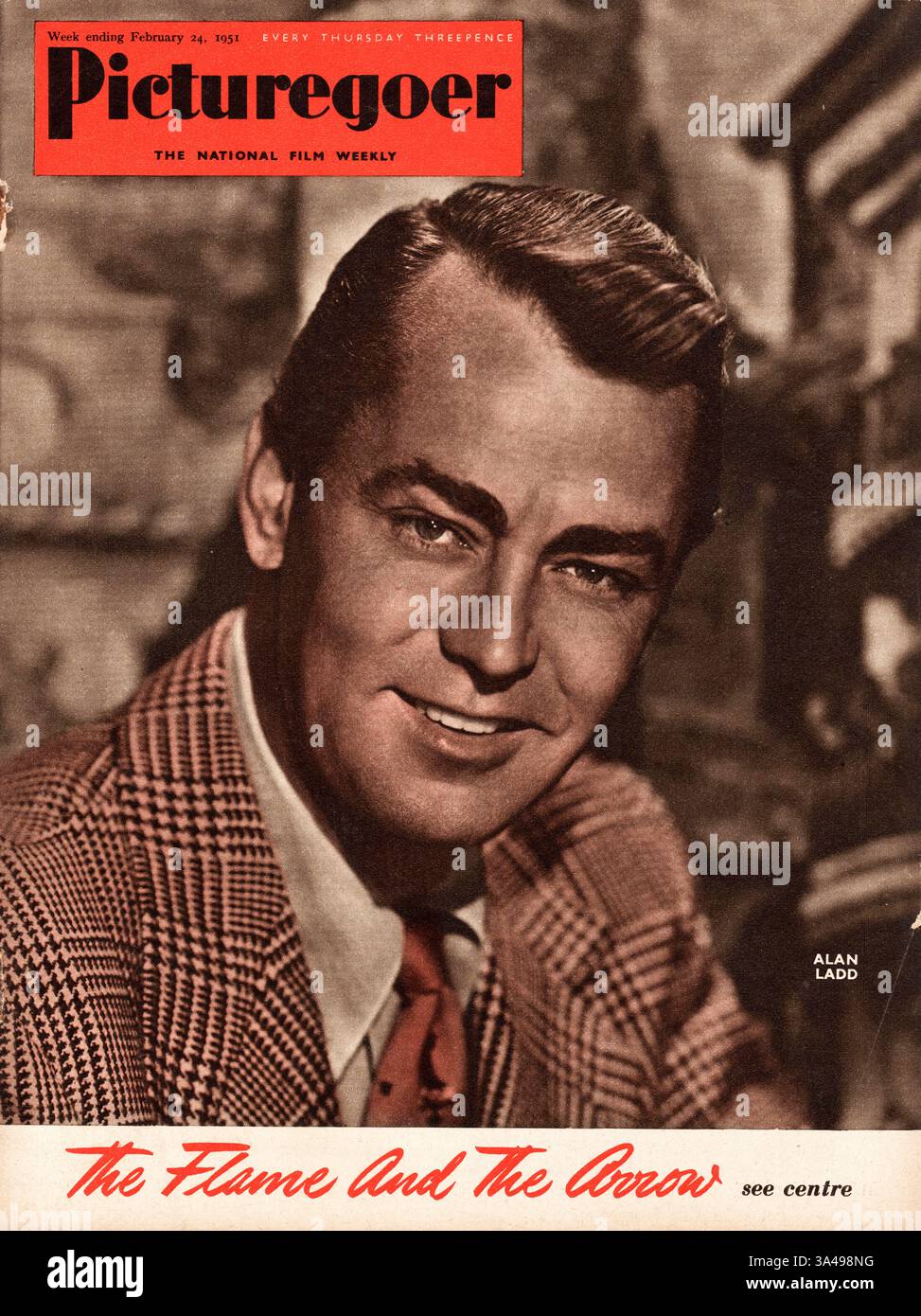 1951 Picturegoer Alan Ladd Stockfoto