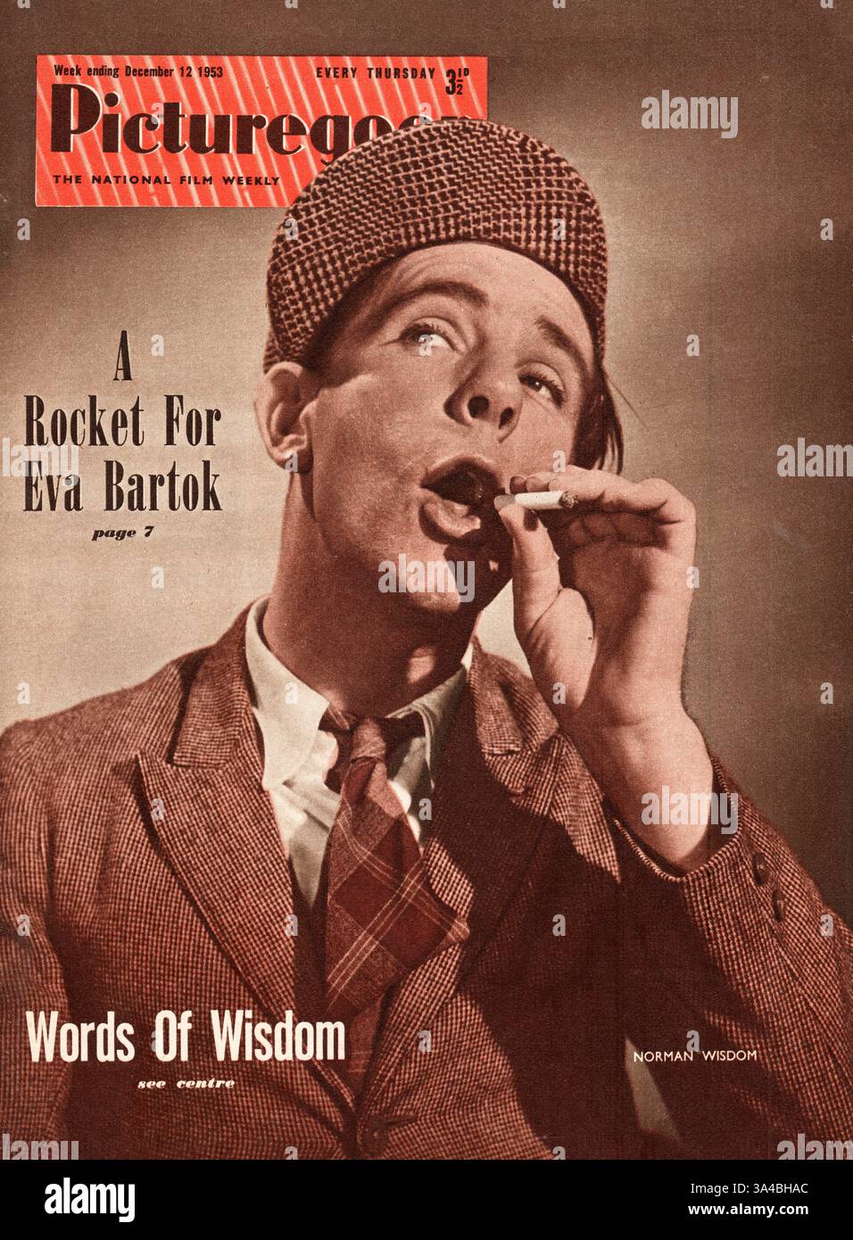 1953 Picturegoer-Schauspieler Norman Wisdom Stockfoto