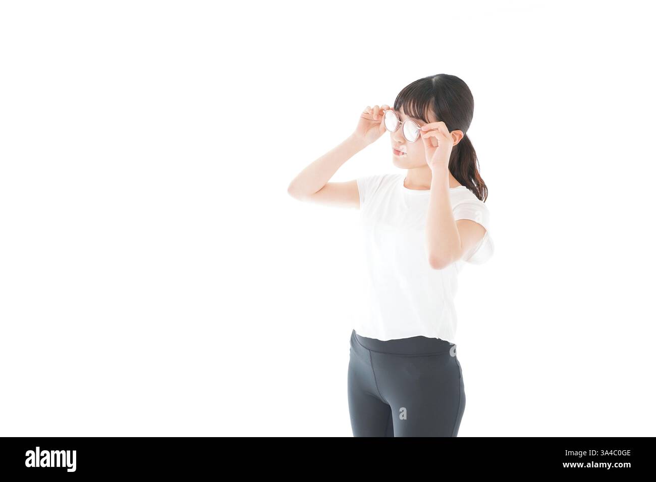 Frau mit Sonnenbrille, Resortbild Stockfoto