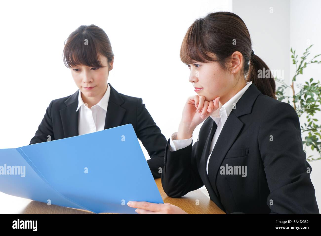 Geschäftsfrau mit Business-meeting Stockfoto