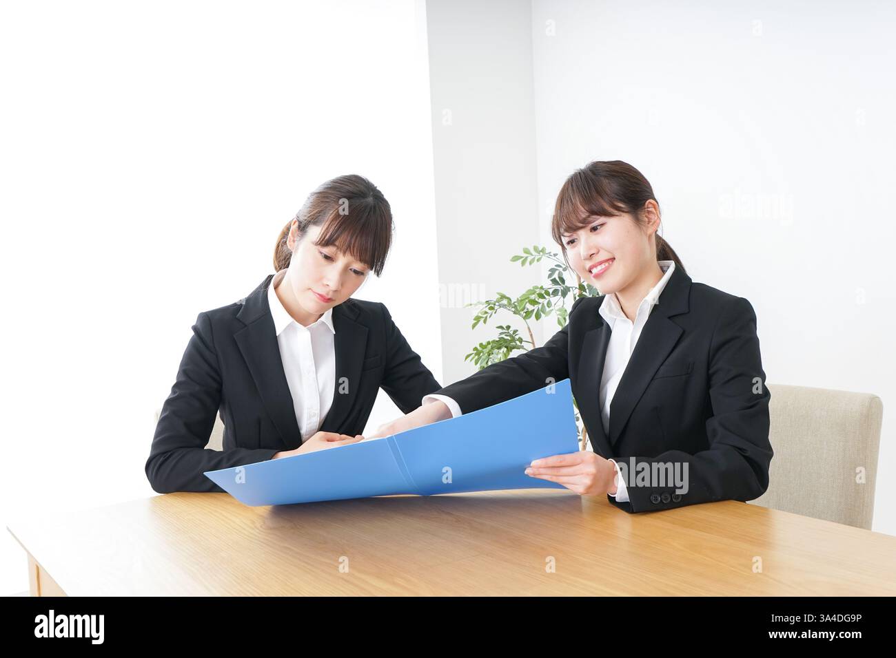 Geschäftsfrau mit Business-meeting Stockfoto