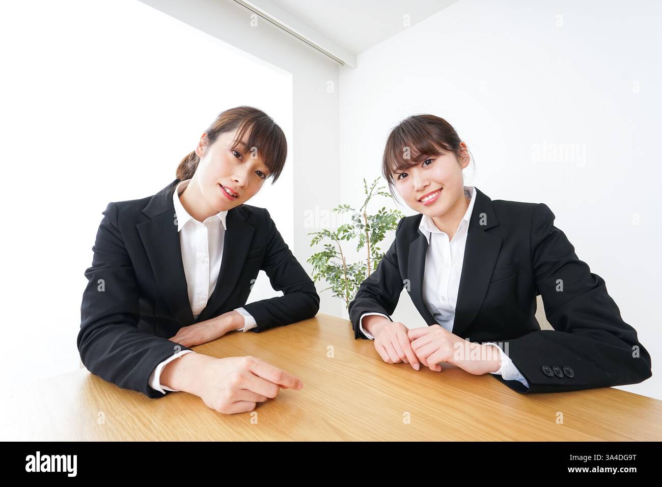 Geschäftsfrau mit Business-meeting Stockfoto