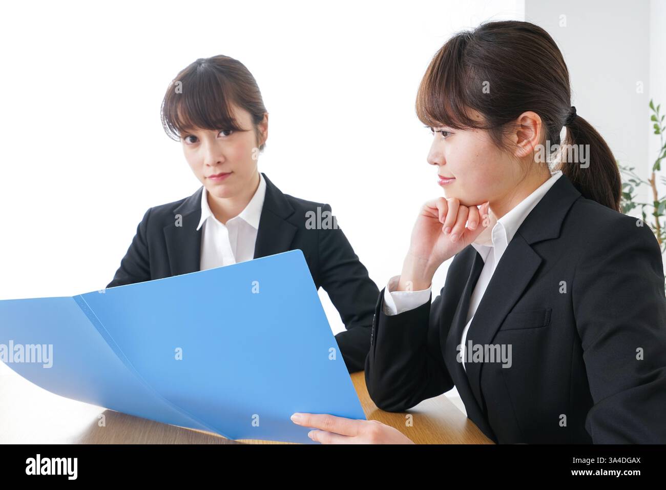 Geschäftsfrau mit Business-meeting Stockfoto
