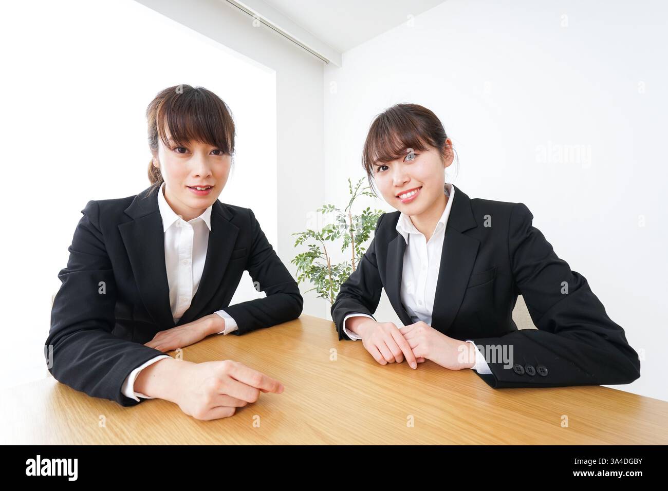 Geschäftsfrau mit Business-meeting Stockfoto