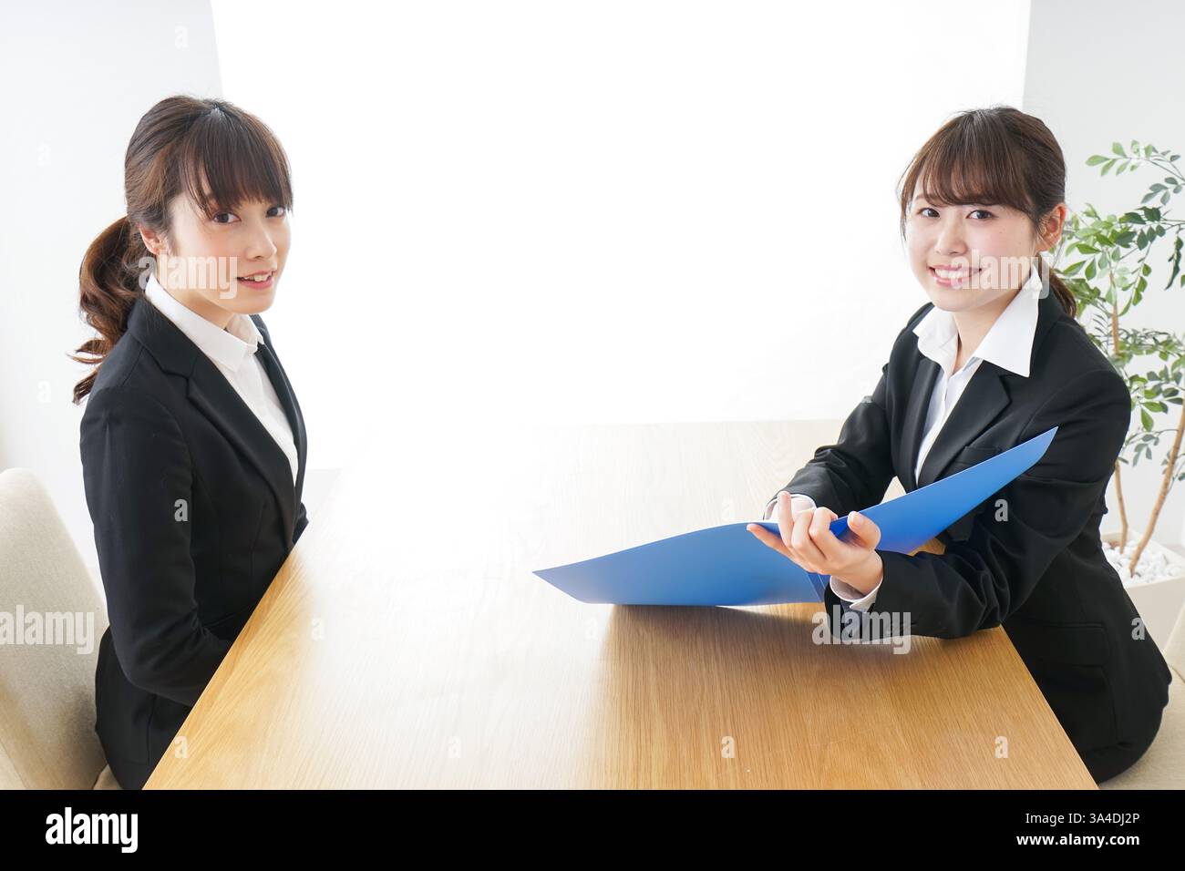 Geschäftsfrau mit Business-meeting Stockfoto