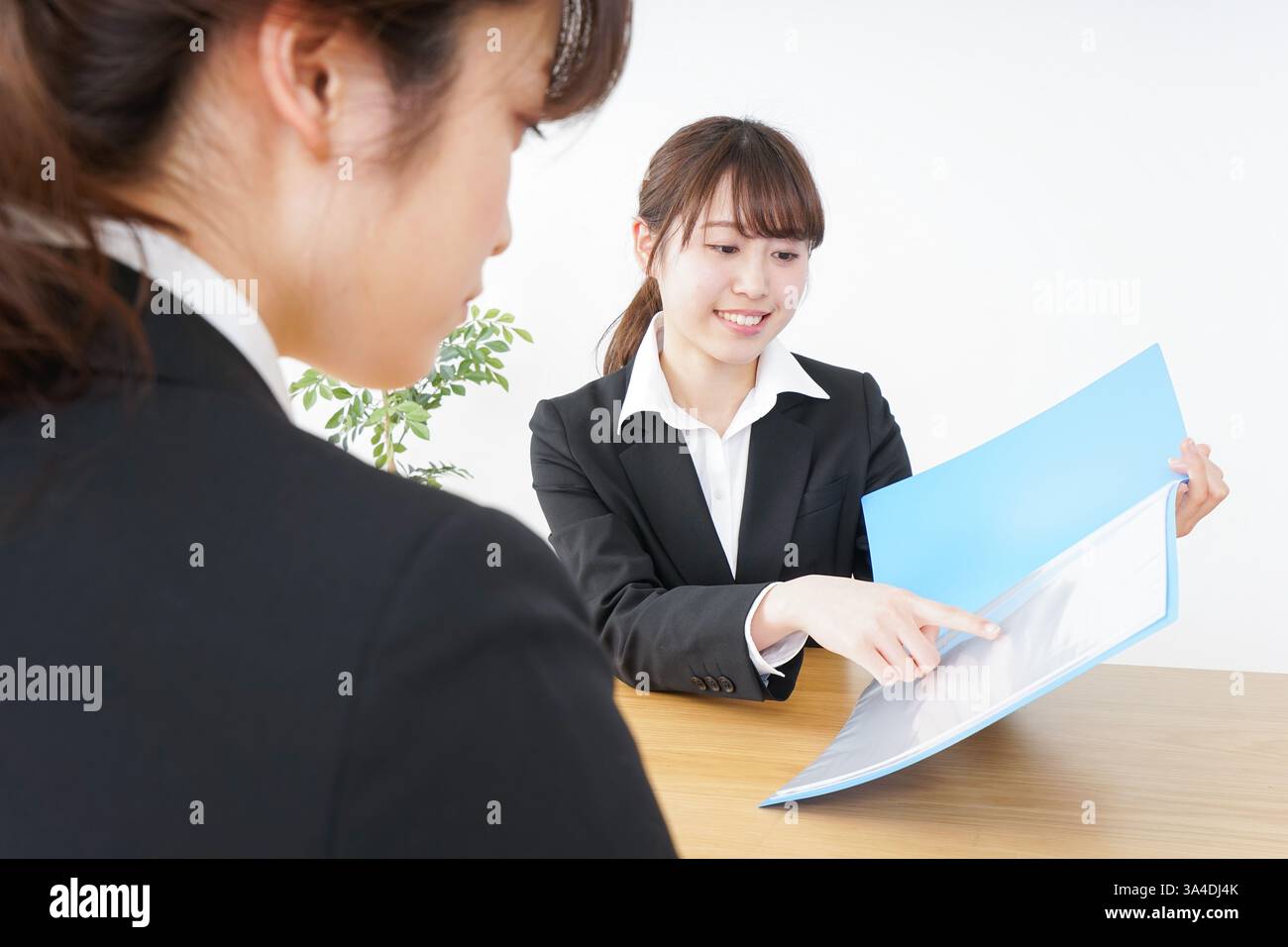 Geschäftsfrau mit Business-meeting Stockfoto