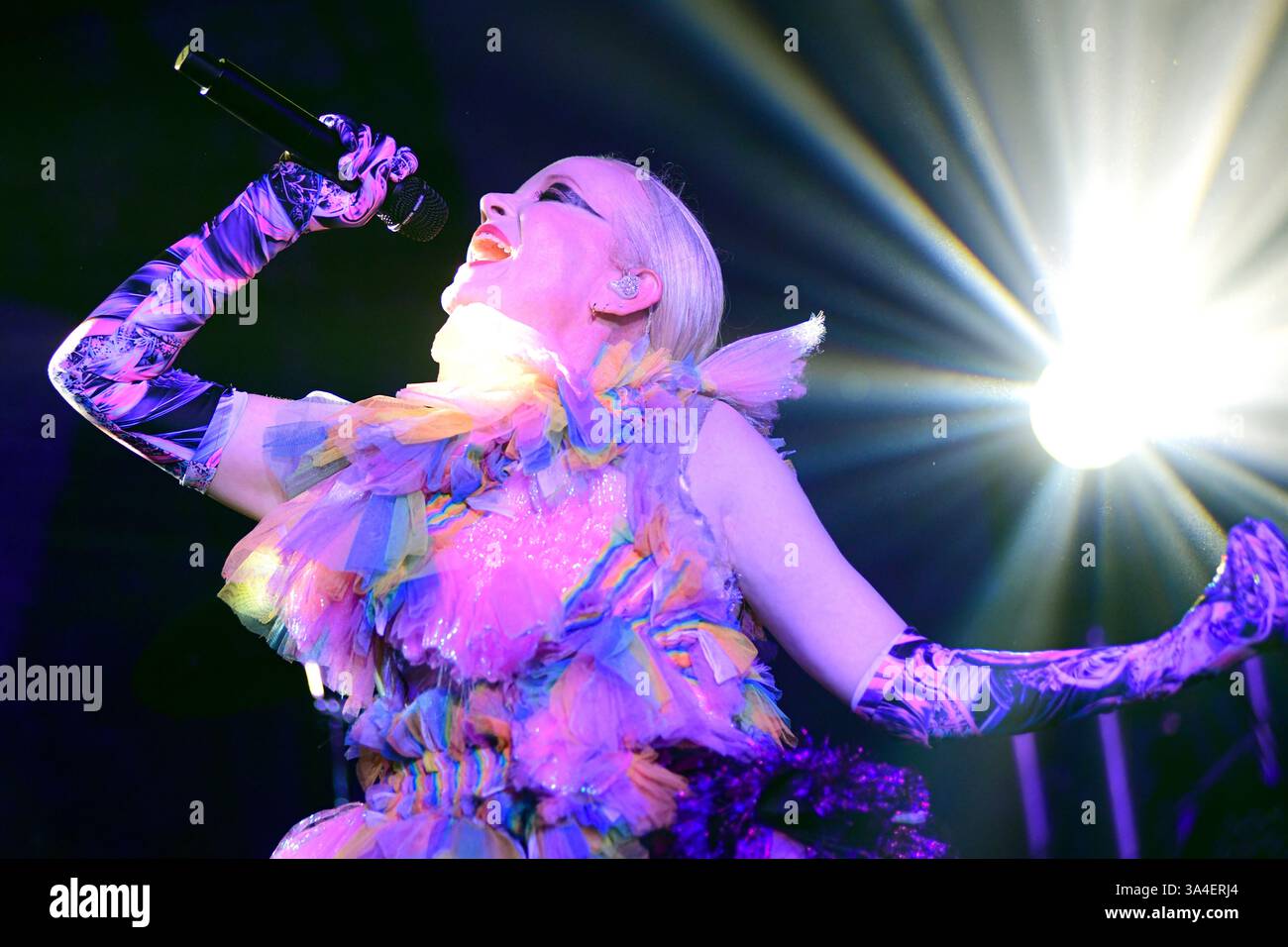 Buenos Aires (18. März 2025). Alternative Rockband Garbage (Shirley Manson, Lead-Sänger) spielt live im Obras Stadium in Buenos Aires, Argentinien. Quelle: Mariano Garcia/Alamy Live News Stockfoto