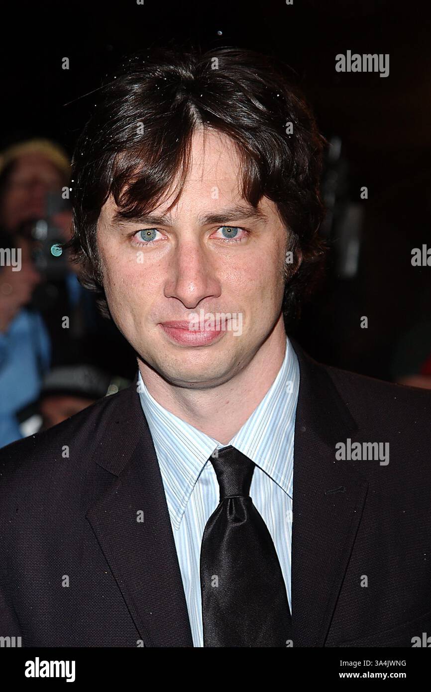 11. JANUAR 2005 - ZACH BRAFF.K41081AR.2005 NATIONAL BOARD OF REVIEW OF MOTION PICTURES AWARDS GALA TAVERN IM GRÜNEN CENTRAL PARK, NEW YORK CITY .01-11-2005. ANDREA REANULT- 2005 (Foto: © Globe Photos/ZUMAPRESS.com) Stockfoto