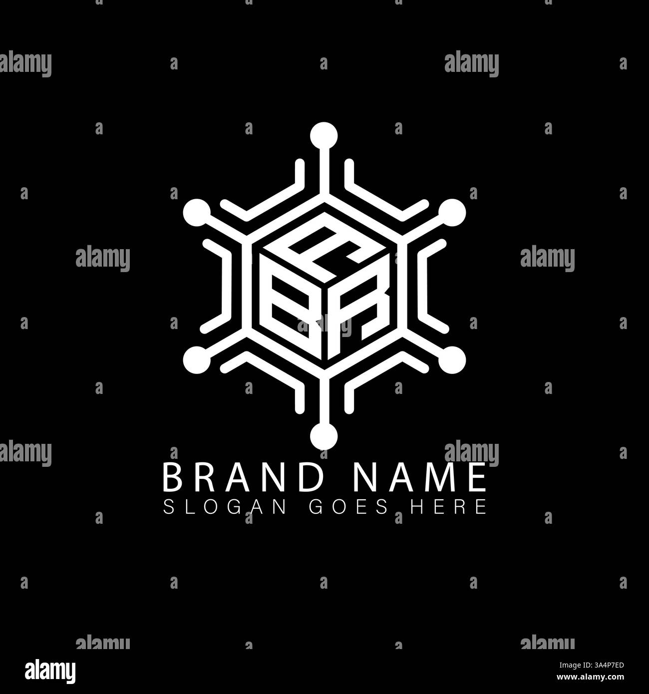 ABR einzigartiges modernes flaches abstraktes geometrisches Initialen Vektor-Letter-Logo-Design. ABR-Monogramm-Logo. Stock Vektor