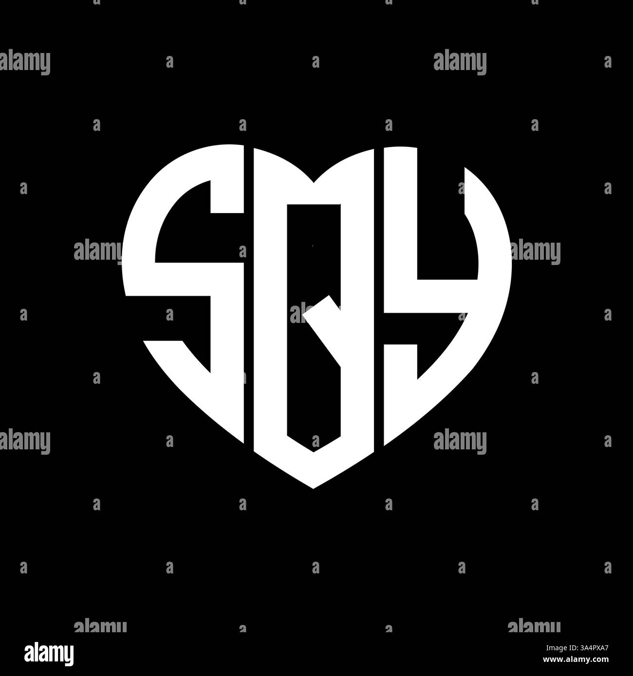SQL einzigartiges modernes flaches abstraktes geometrisches Initialen Vektor Letter Logo Design. SQL-Monogramm-Logo. Stock Vektor