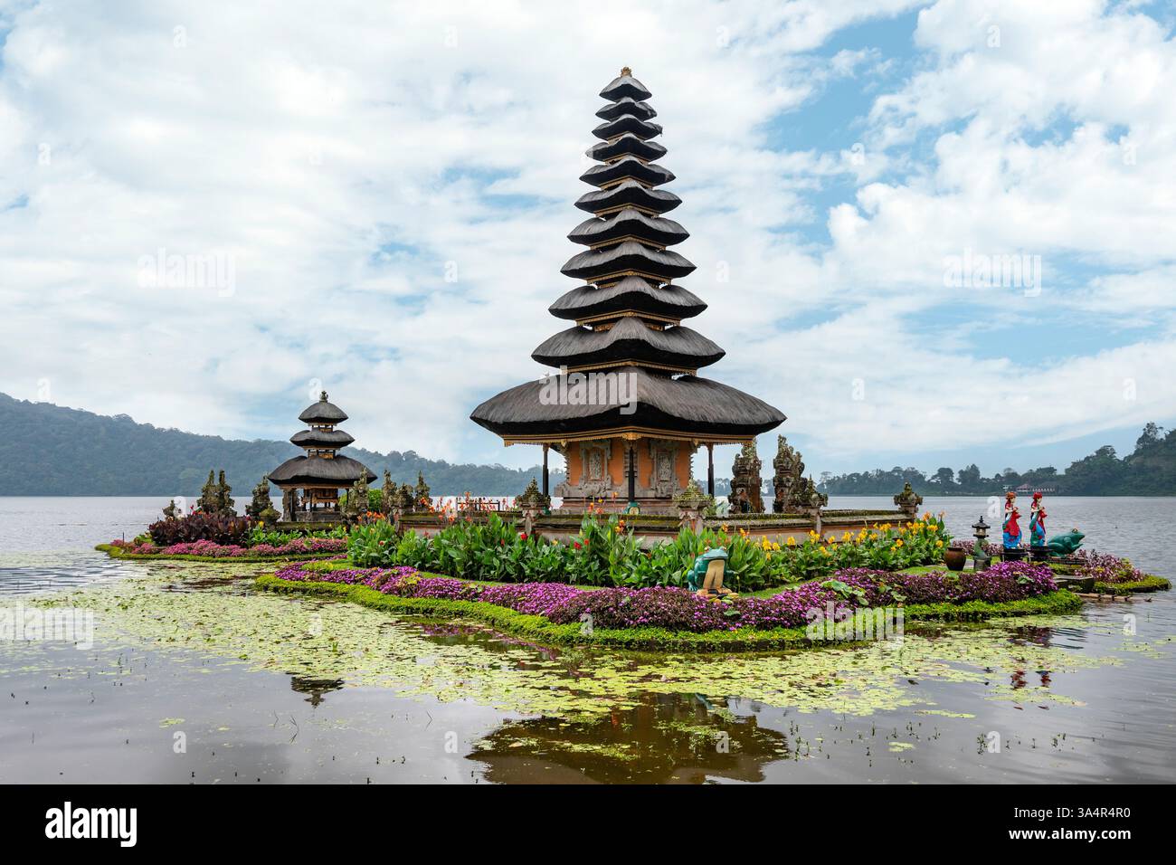 Pura Ulundanu Beratan Tempel, Bali, Indonesien Stockfoto