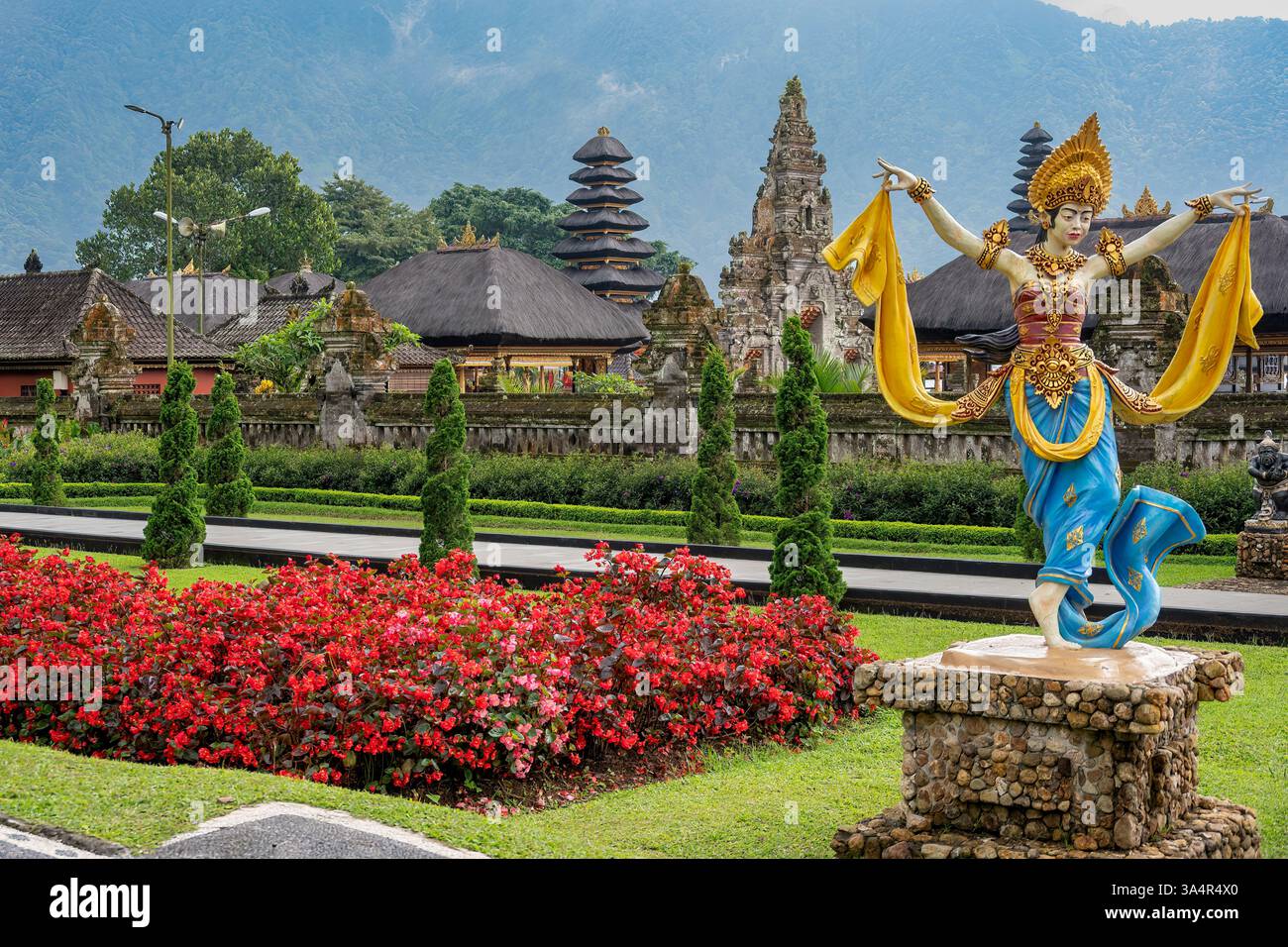 Pura Ulundanu Beratan Tempel, Bali, Indonesien Stockfoto