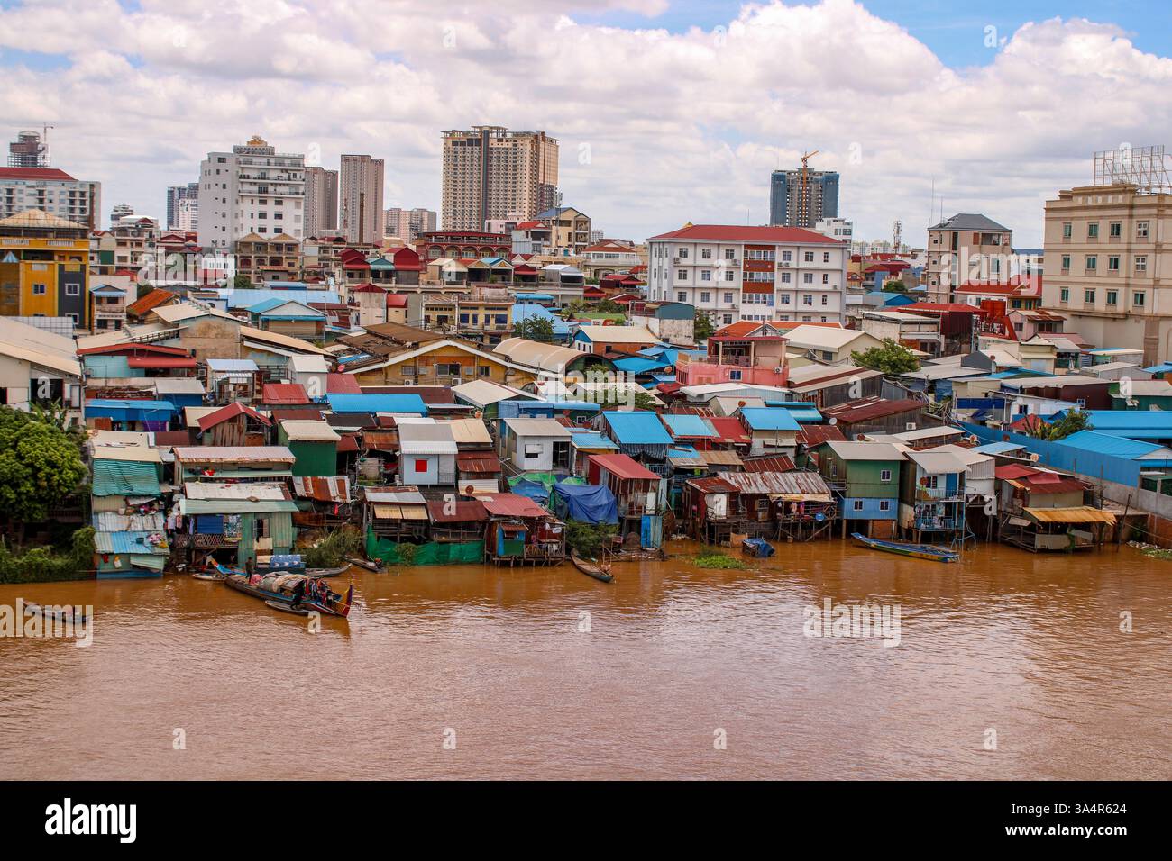 Fishig-Dorf am Mekong, Kambodscha Stockfoto