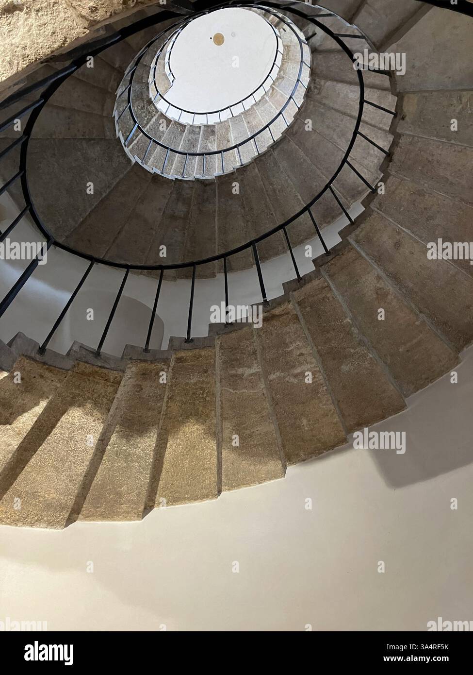 Detail der ovalen Treppe, Palladio Stockfoto
