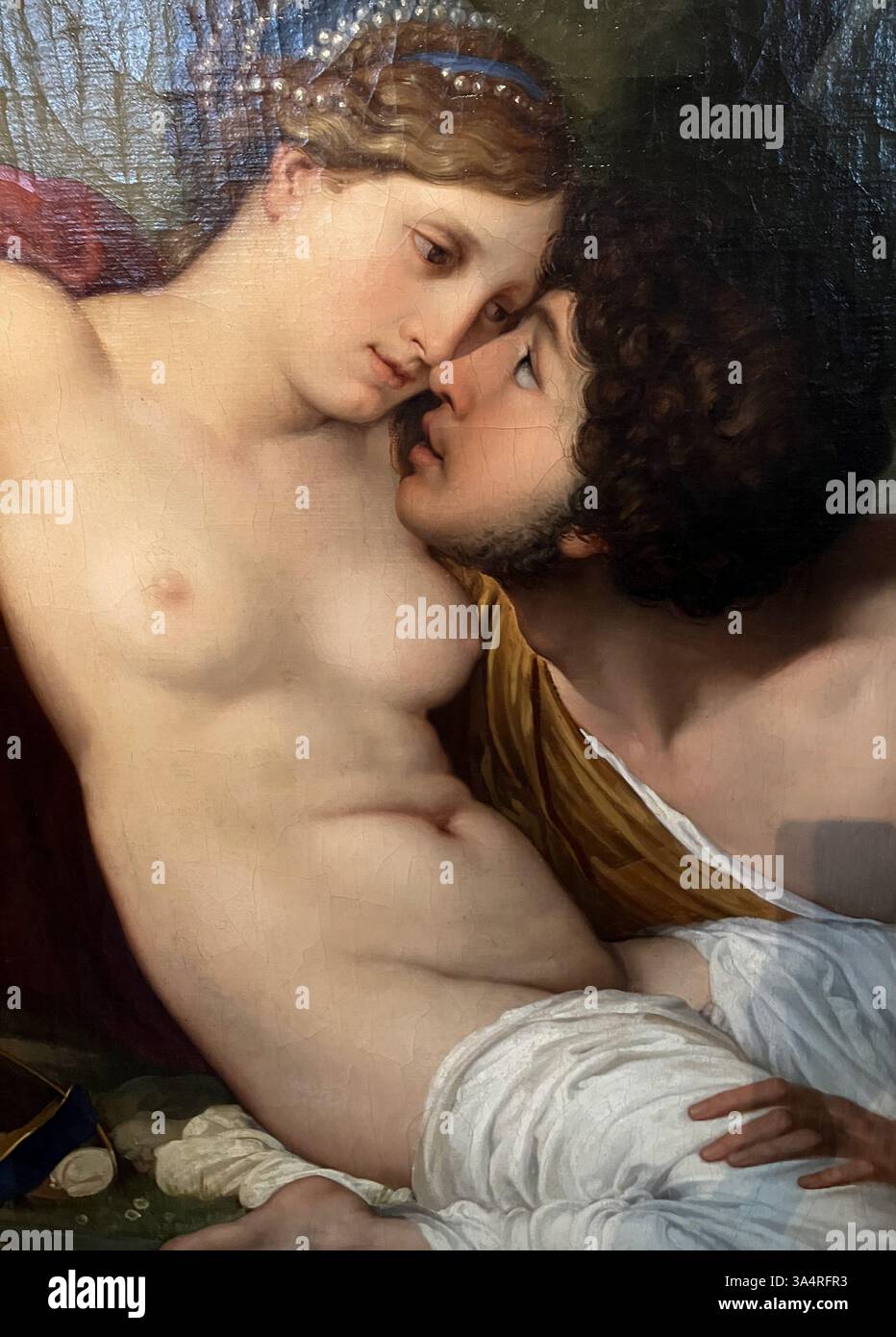 Detail des Gemäldes von Francesco Hayez 'Rinaldo und Armida', 1813 Stockfoto