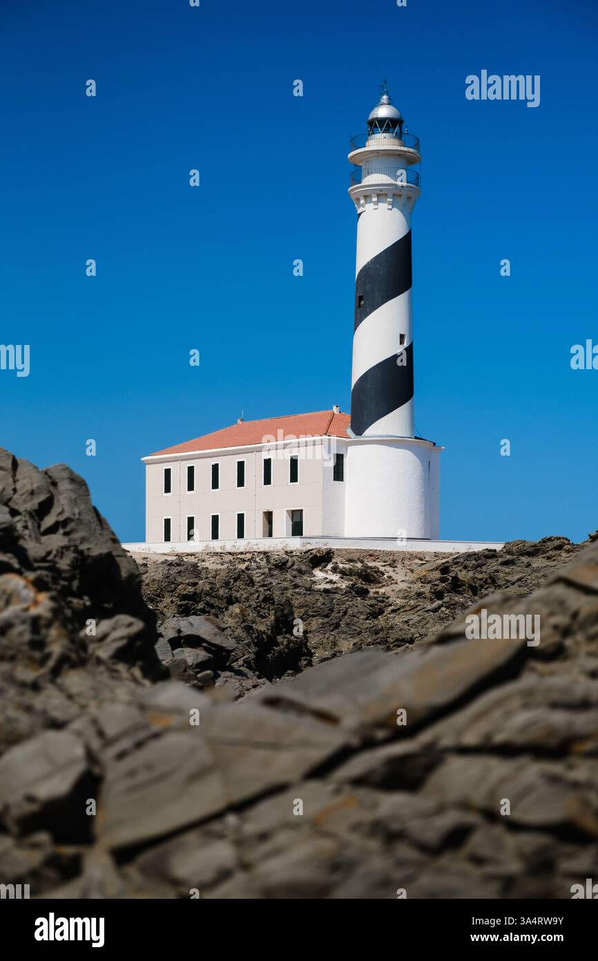 Far de Favàritx, Menorca, Illes Balears, Spanien Stockfoto