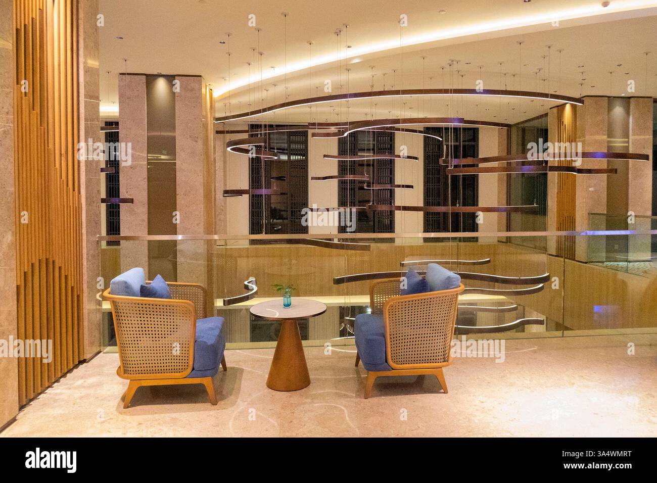 Tee- und Kaffeetrinkbereiche auf dem Gelände des Resorts in Ho Tram, Ba Ria - Vung Tau, Vietnam Stockfoto