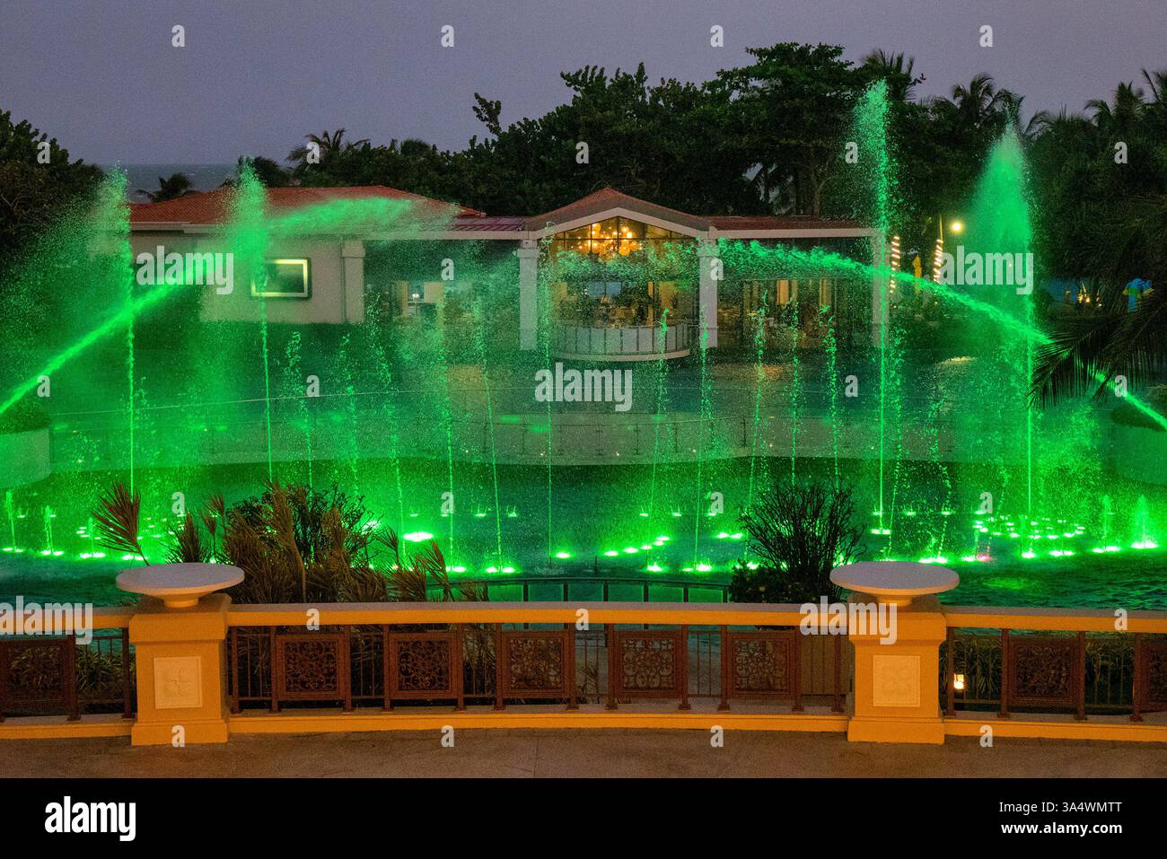 Wassermusik im Resort in Ho Tram, Ba Ria - Vung Tau, Vietnam Stockfoto