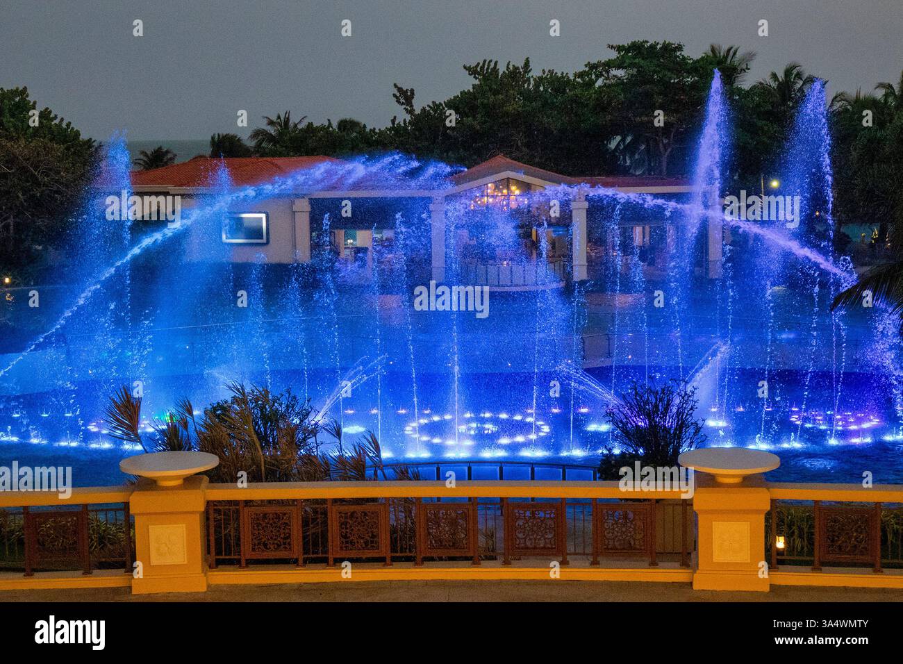 Wassermusik im Resort in Ho Tram, Ba Ria - Vung Tau, Vietnam Stockfoto