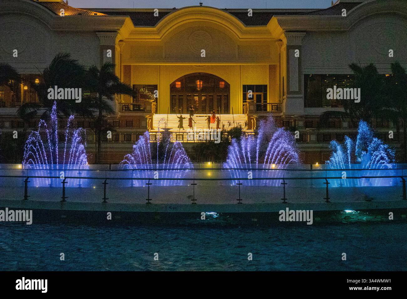 Wassermusik im Resort in Ho Tram, Ba Ria - Vung Tau, Vietnam Stockfoto