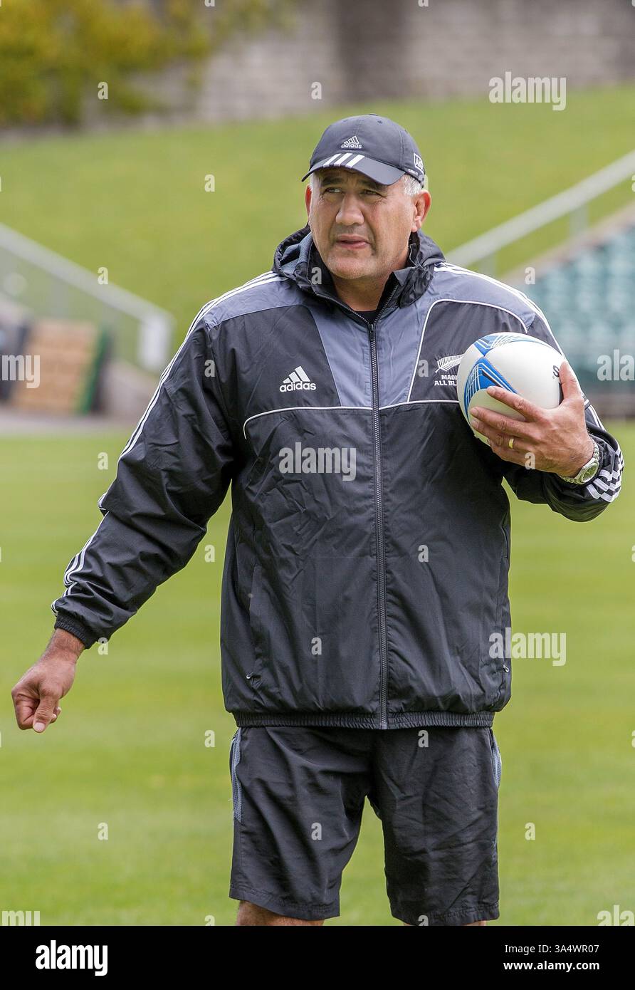 Auckland, Neuseeland, 4. November 2012. Cheftrainer Jamie Joseph während eines Trainings für die Maori All Blacks Rugby Union Squad Stockfoto