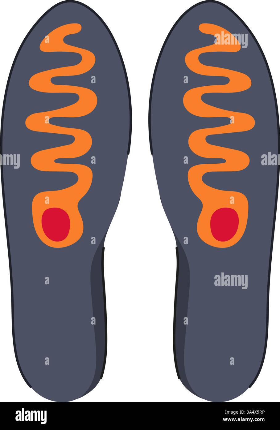 Winter elektrisch beheizte Einlegesohlen Cartoon Vektor Illustration Stock Vektor