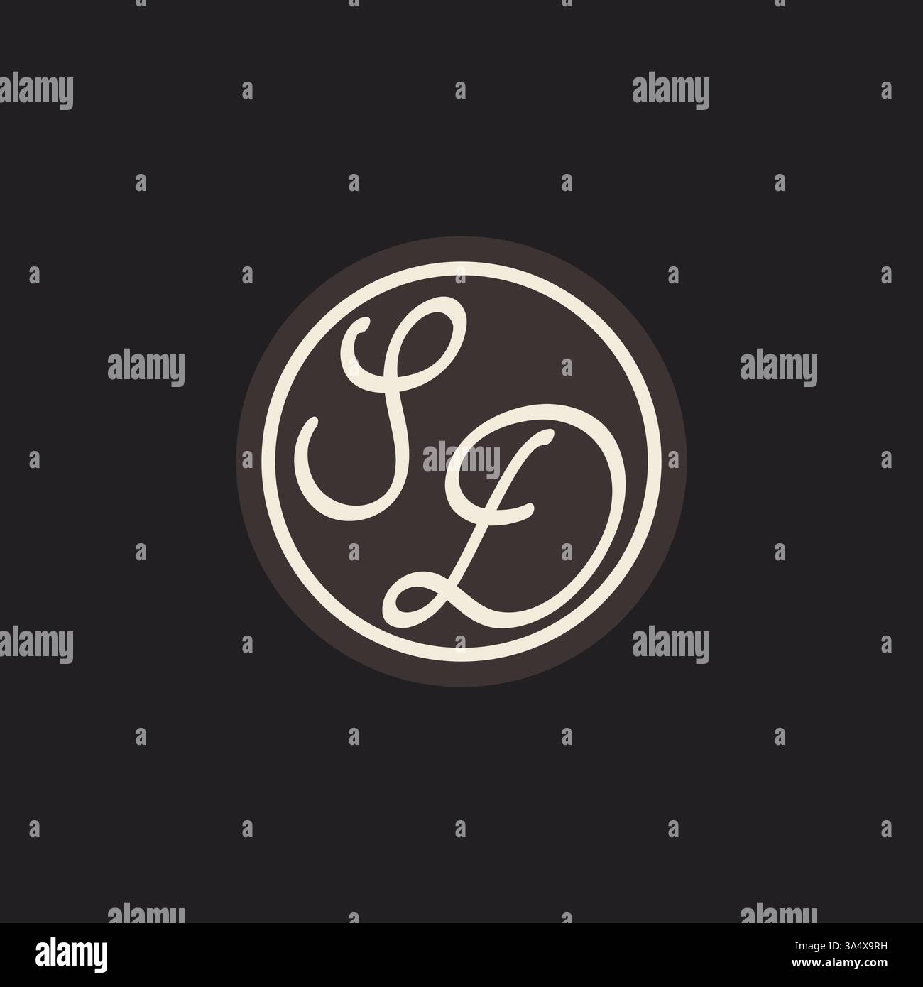 Initial Letter SD-Monogramm-Logo mit einfacher und kreativer Kreisellinie Design Ideen Vektorgrafik Stock Vektor