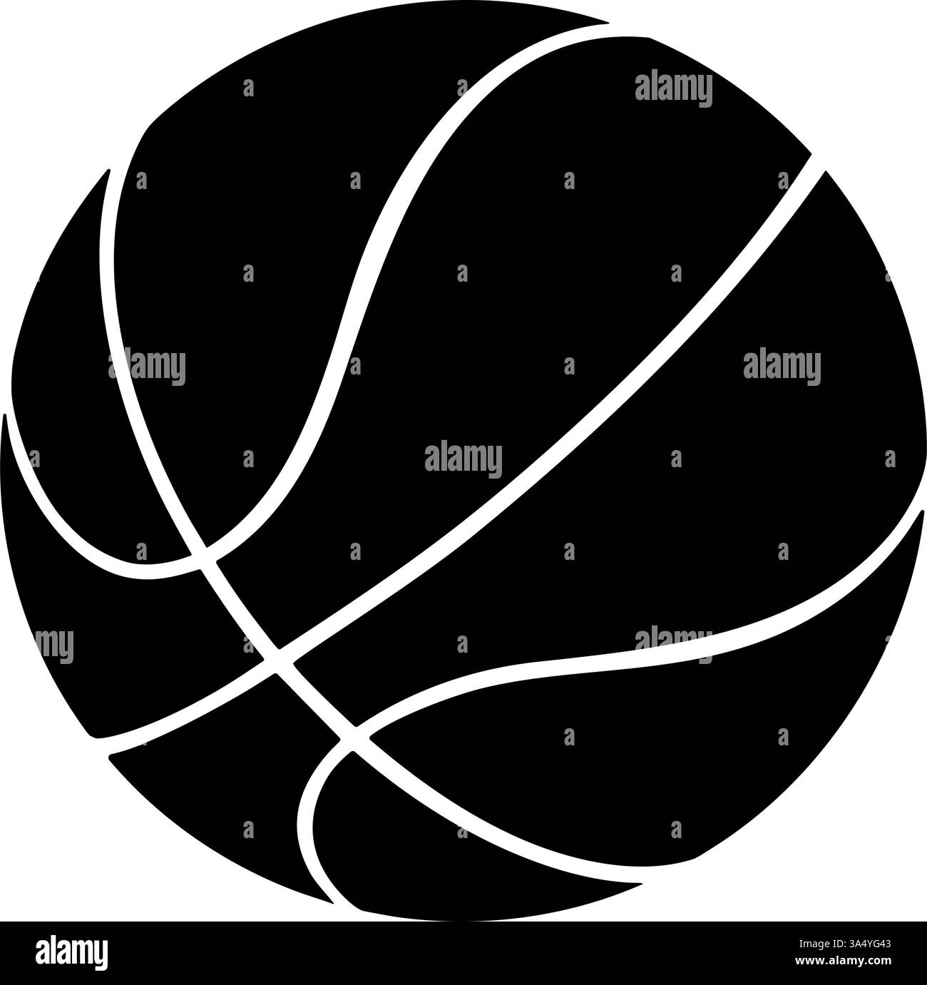 Logo des Basketball-Symbols. Vektorabbildung Stock Vektor