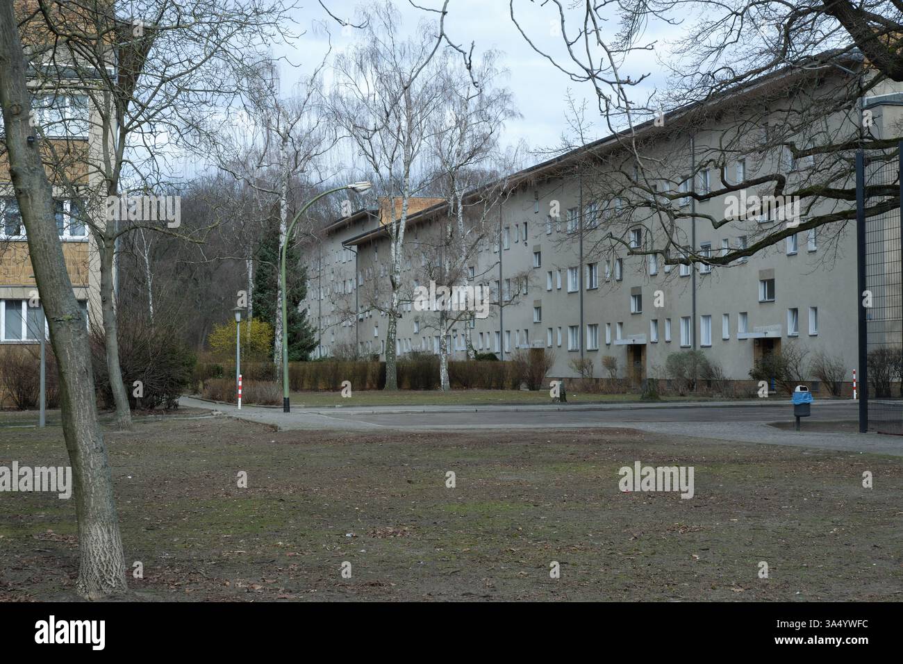 Seimensstadt in Berlin Charlottenburg 2025 umfasst ikonische Sozialwohnungen 1929–34, die von Architekten unter anderem Walter Gropius entworfen wurden. Stockfoto