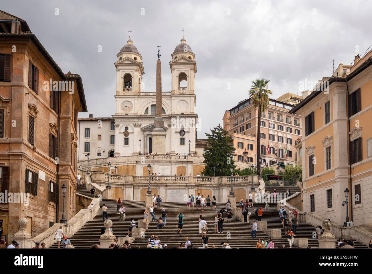 Die spanische Treppe in Rom Stockfoto