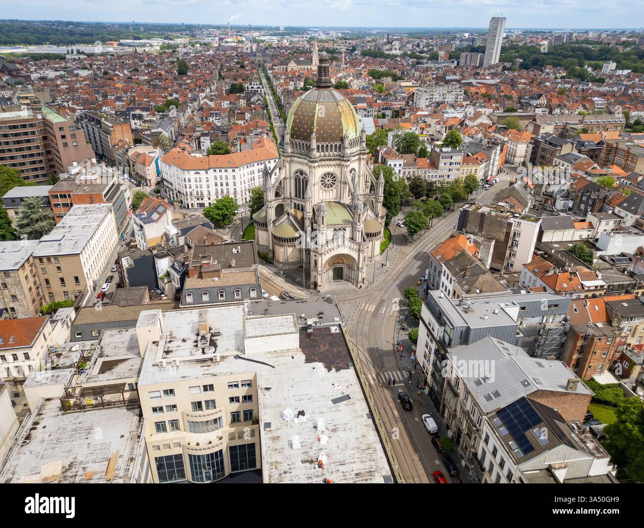 Königliche Marienkirche Eglise Royale Sainte-Marie de Schaerbeek, Brüssel, Belgien Stockfoto