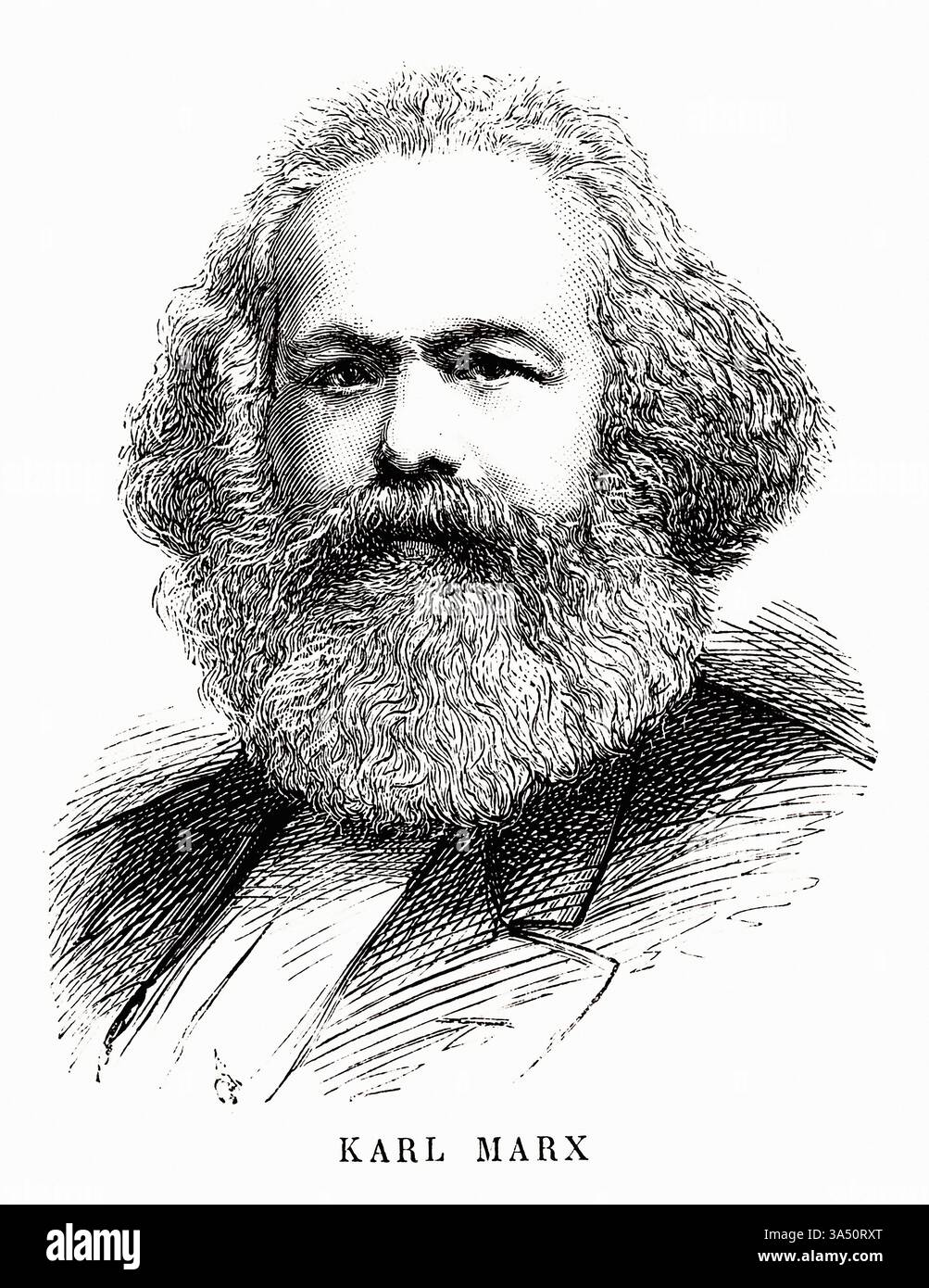 Porträt von Karl Marx (1818-83) Stockfoto