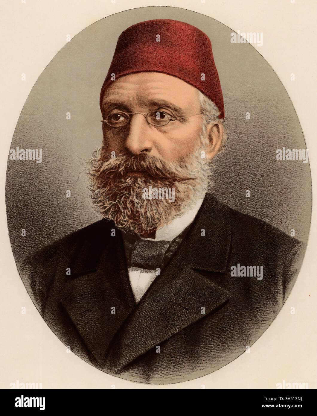 Porträt von Midhat Pascha (1822-1883) Stockfoto