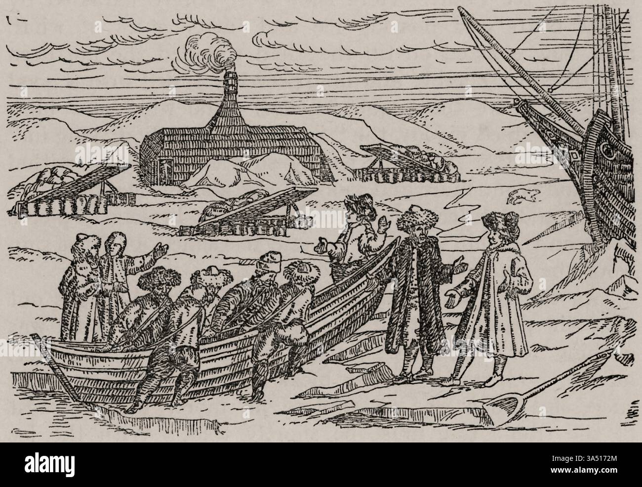 Porträt von Willem Barents (d1597) niederländischer Seefahrer, der Expeditionen auf der Suche nach der Nordostpassage leitete. Stockfoto