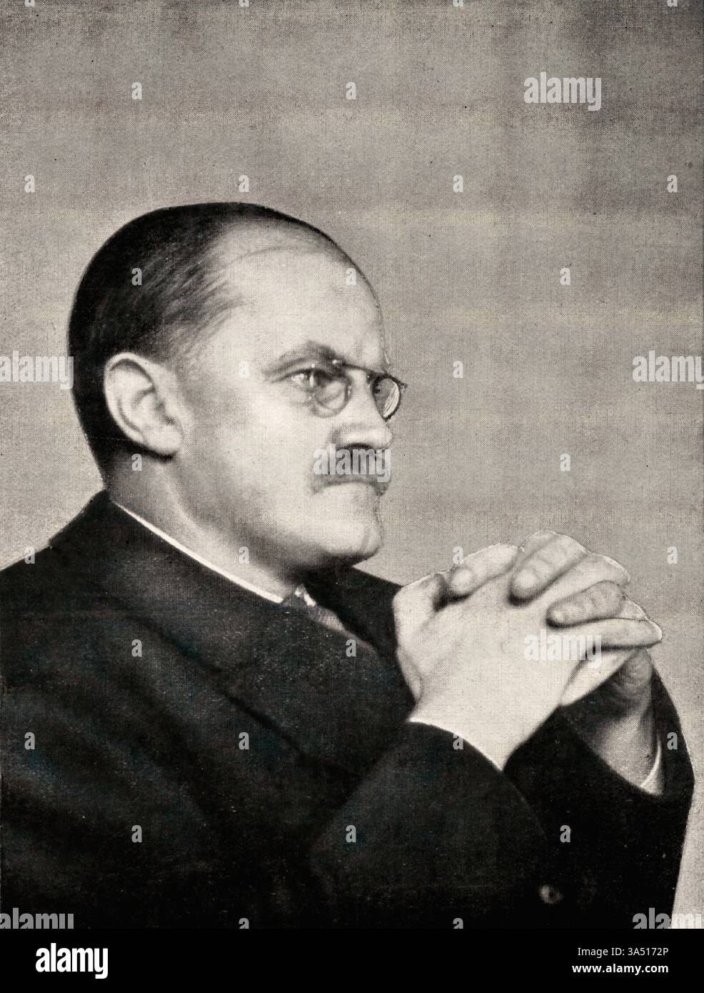 Porträt von Hugh Percy Allen (1869–1946) englischer Organist und Musikpädagoge. Stockfoto