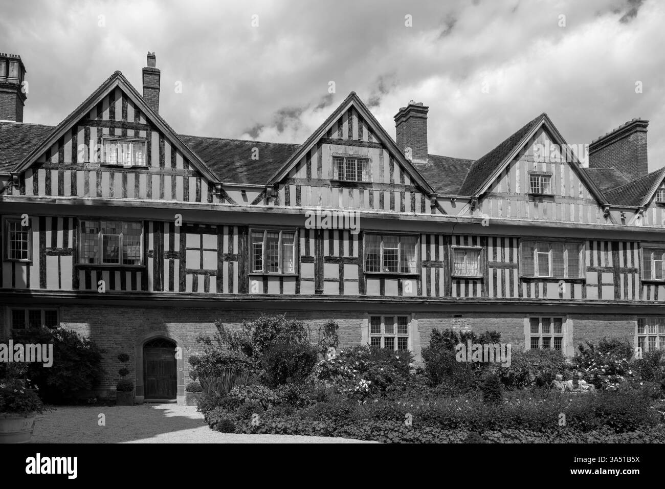 Coughton Court, Coughton, Alcester, Warwickshire, England, Großbritannien - Gebäude der Klasse I, das unter Denkmalschutz steht Stockfoto