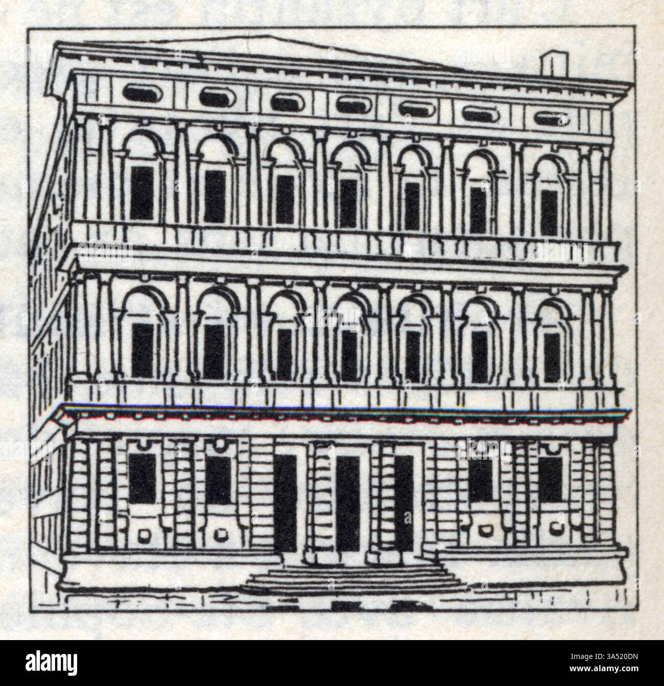 Barockstil. Italie Stockfoto