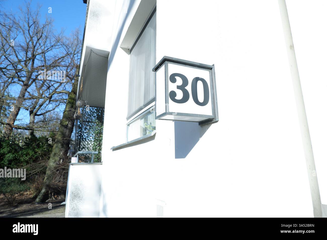 Seimensstadt in Berlin Charlottenburg 2025 umfasst ikonische Sozialwohnungen 1929–34, die von Architekten unter anderem Walter Gropius entworfen wurden. Stockfoto