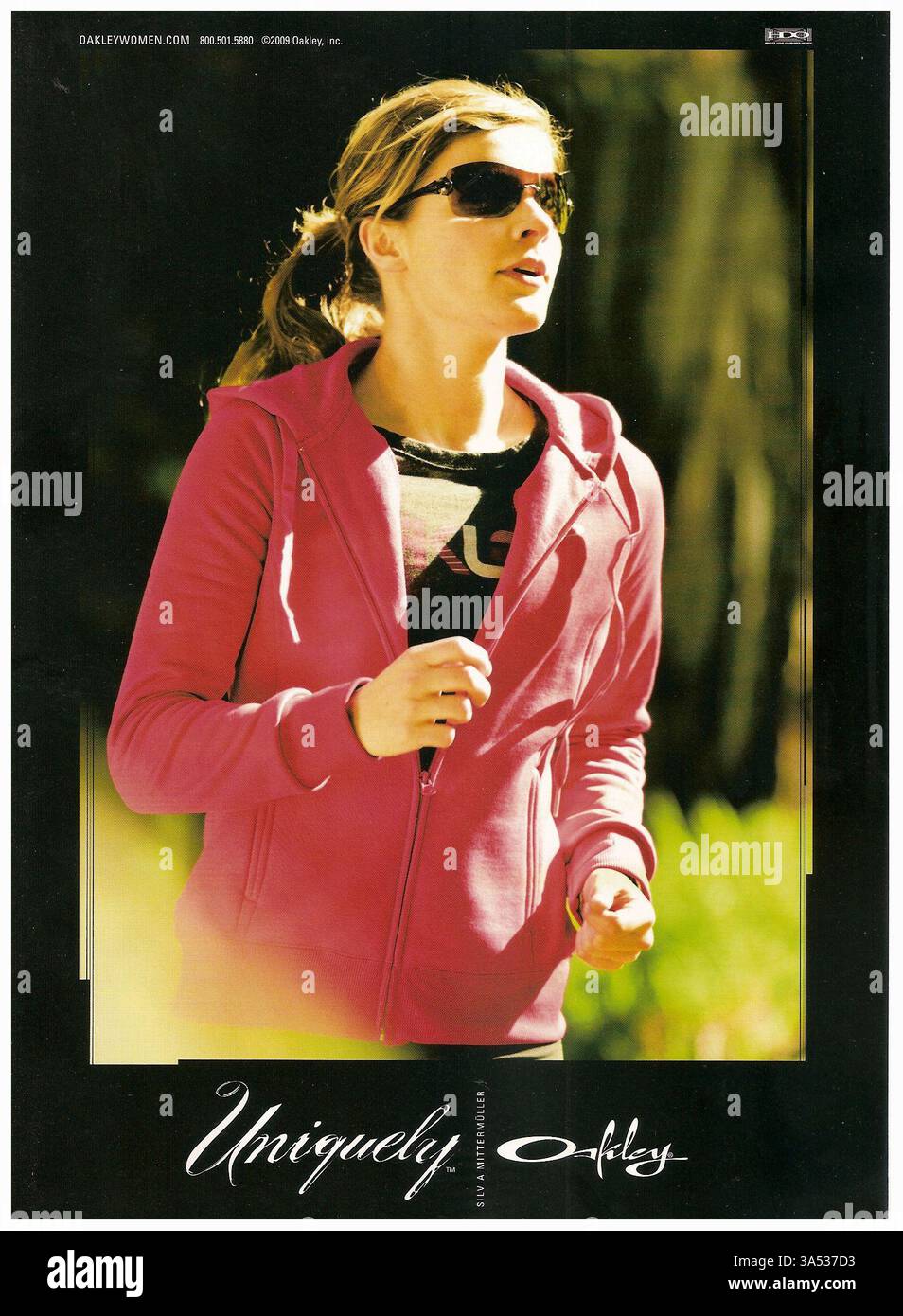 2009 Silvia Mittermuller für Oakley Printwerbung Stockfoto