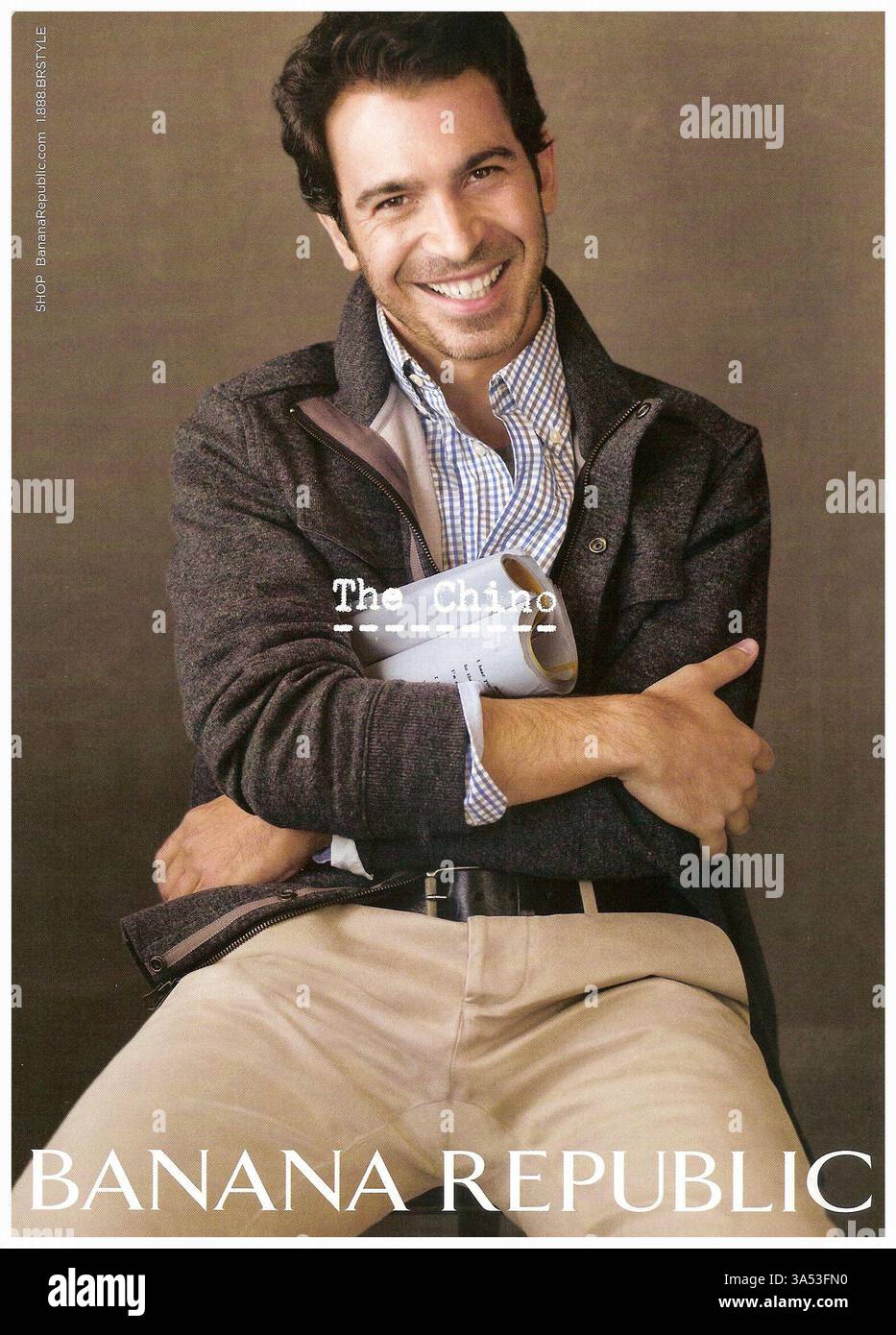 2009 Chris Messina - Bananenrepublik Werbung. Das Chino Stockfoto
