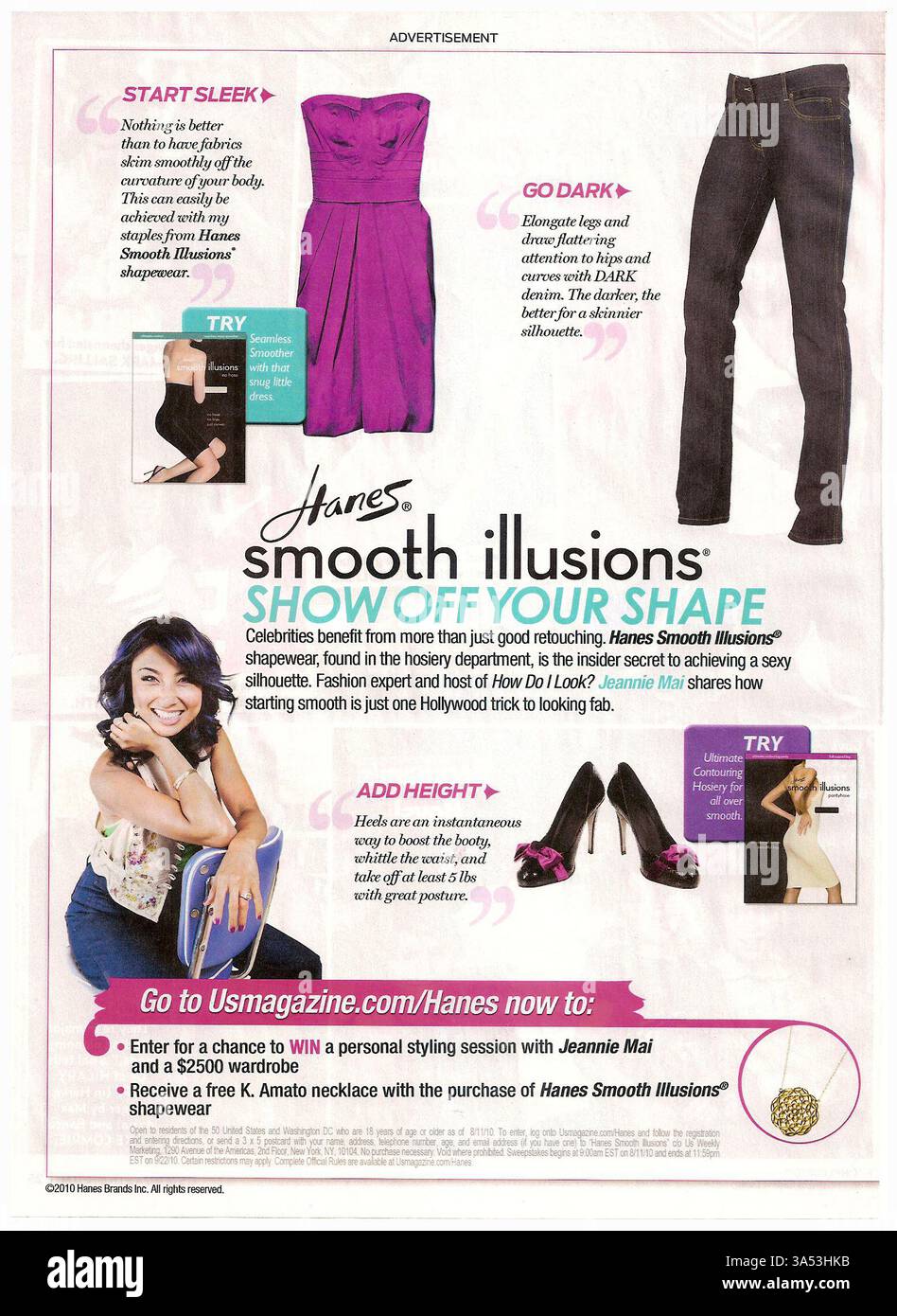 2010 Jeannie Mai for Hanes Smooth Illusions Shapewear-Werbespot Stockfoto 2010 Jeannie Mai for Hanes Smooth Illusions Shapewear-Werbespot Stockfoto